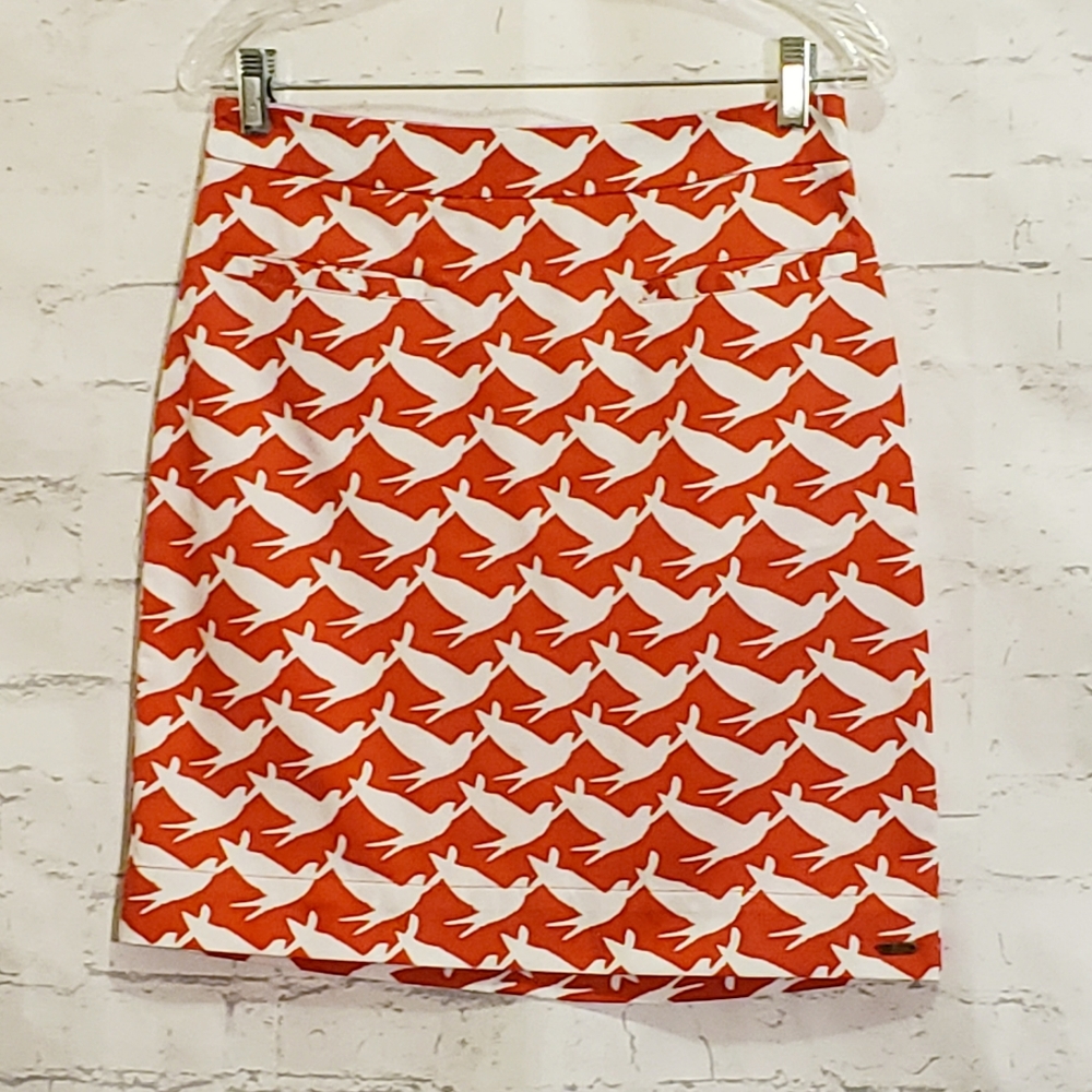 NWT Hatley Shore Birds Short Pencil Skirt Size 4